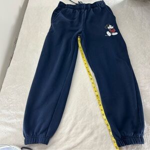 Disney Navy Joggers with Mickey Mouse Size S